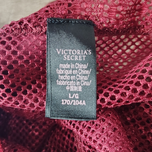 Victoria Secret Sheer Genius" Long Sleeve Thong Bodysuit Size Large - Picture 6 of 7